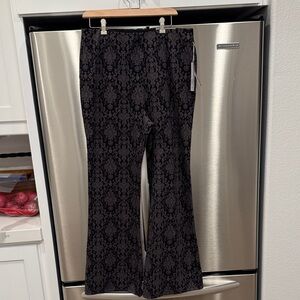 Soft Surroundings Black and Gray Patterned Pants